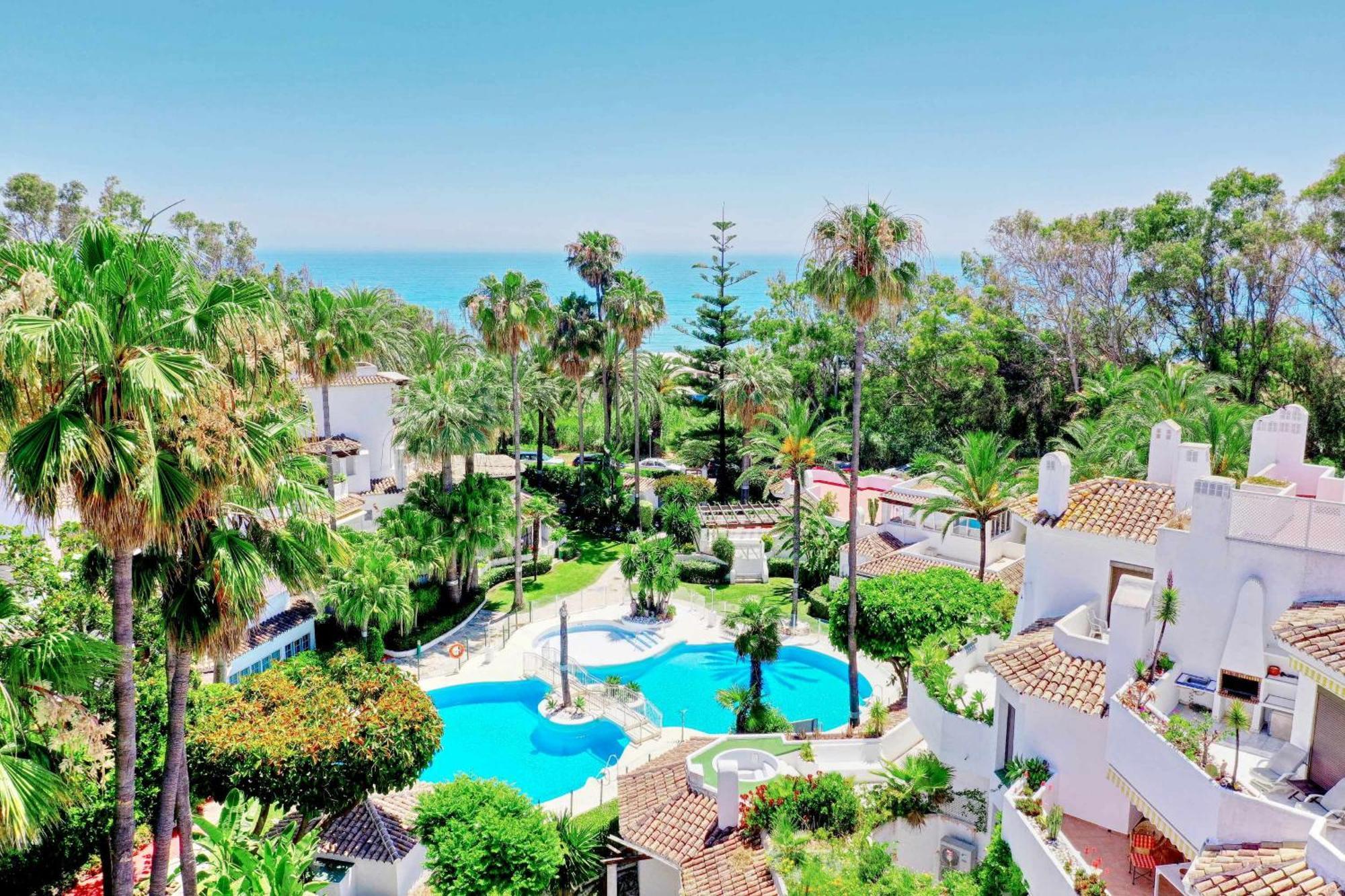 1104 First Line Beach Apartment Golden Beach Pool Marbella Esterno foto